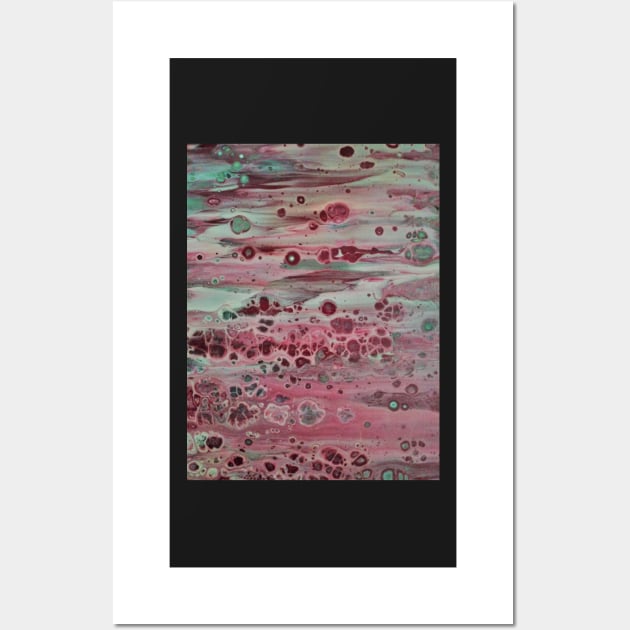 Alien Landscape Pink and Grey Wall Art by Annabellepaints